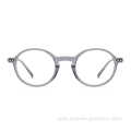 Wholesale High Quality Cheap Price Retro Round Clear Lenses Acetate Eye Glasses Frames